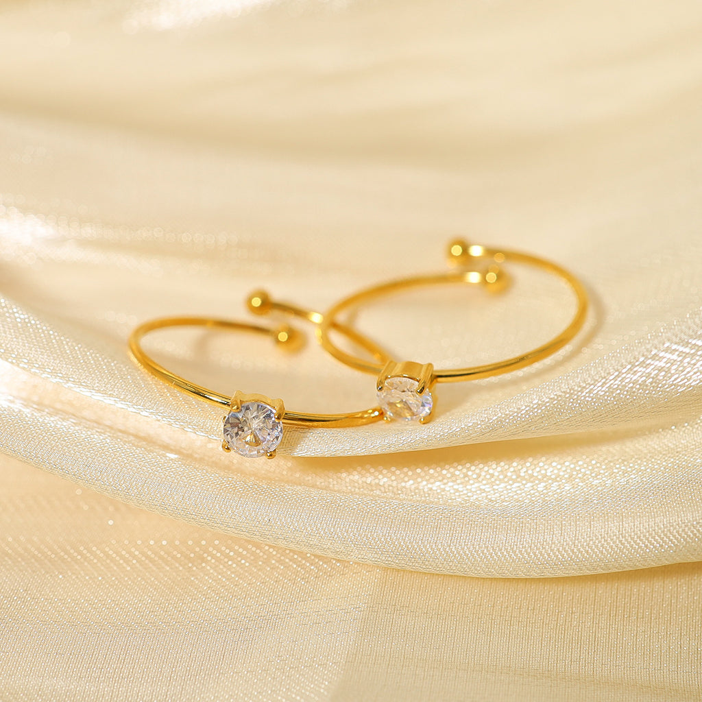 Etna Pavé Open Ring — view 7