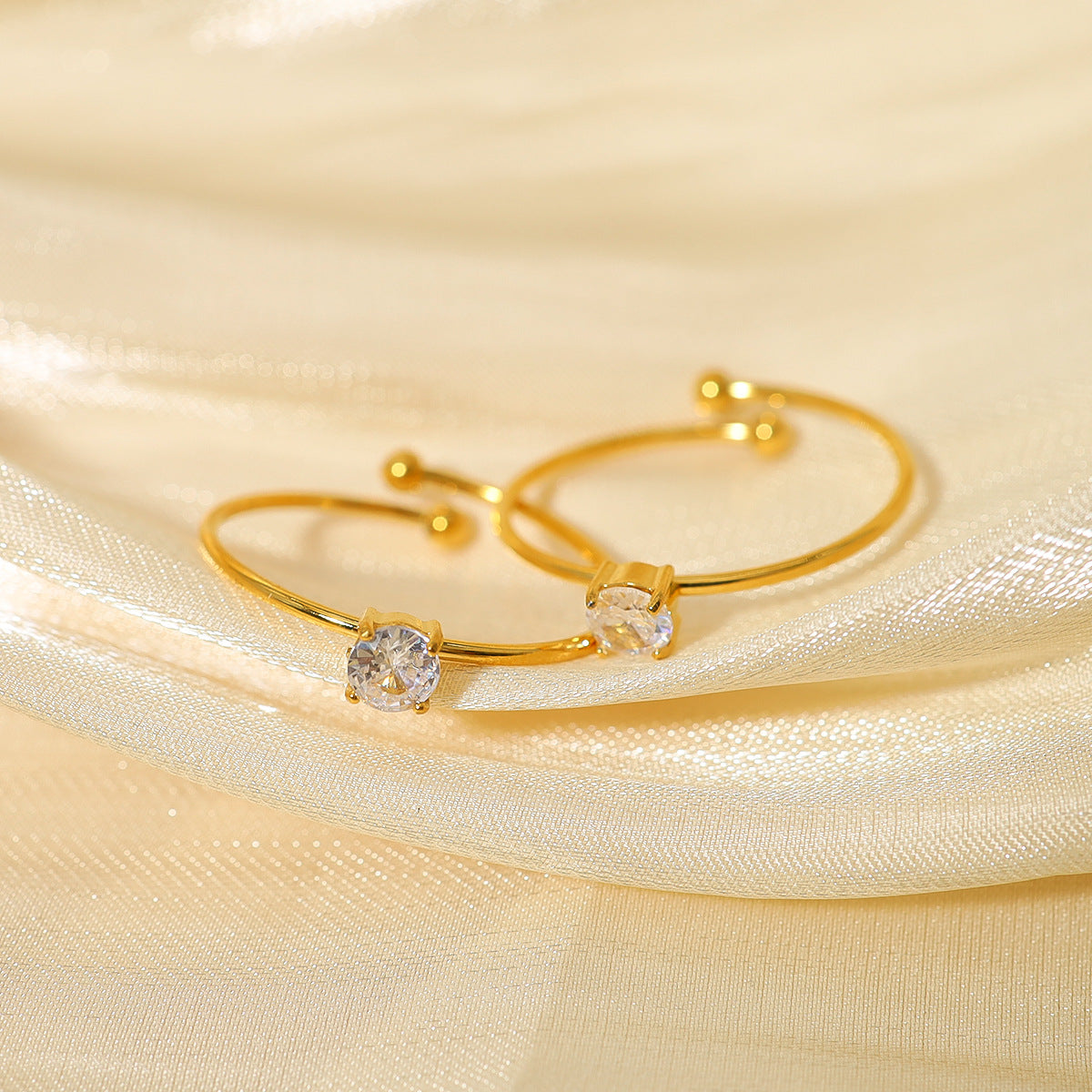 Etna Pavé Open Ring — view 7