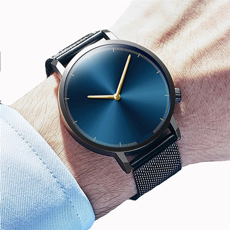 Blu Sunray Dial Mesh Watch — view 2