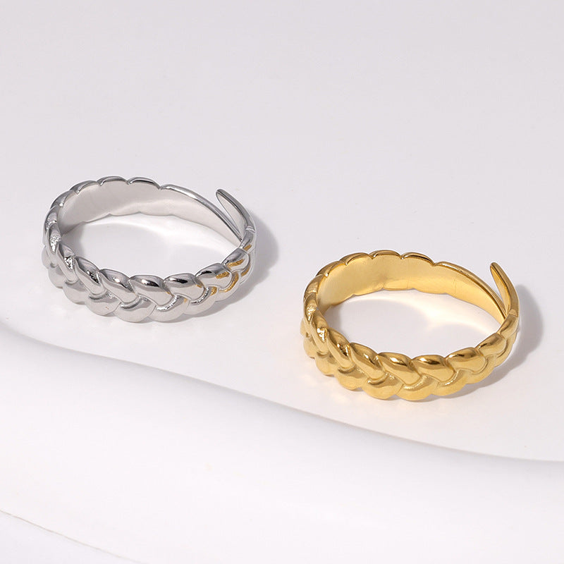 Chiara Braided Open Ring — view 6