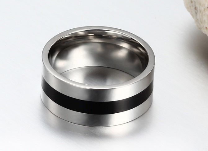 Cielo Enamel Band Ring — view 4