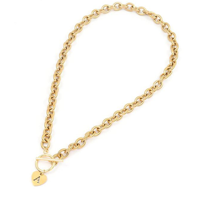 Noemi Initial Heart Necklace — view 3