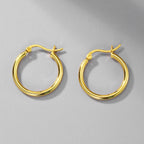 Nina Classic Hoop Earrings — view 3