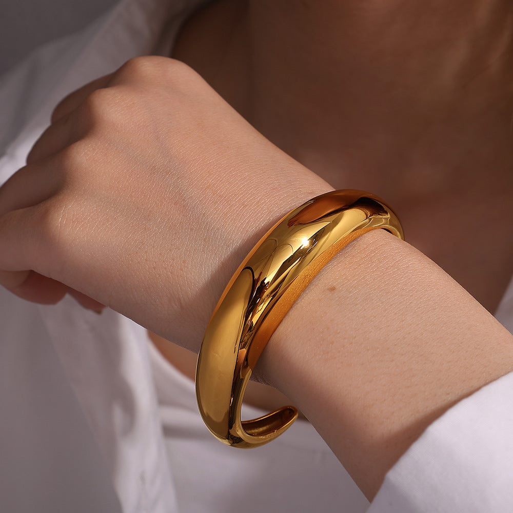 Zeno Chunky Open Cuff Bracelet — view 2