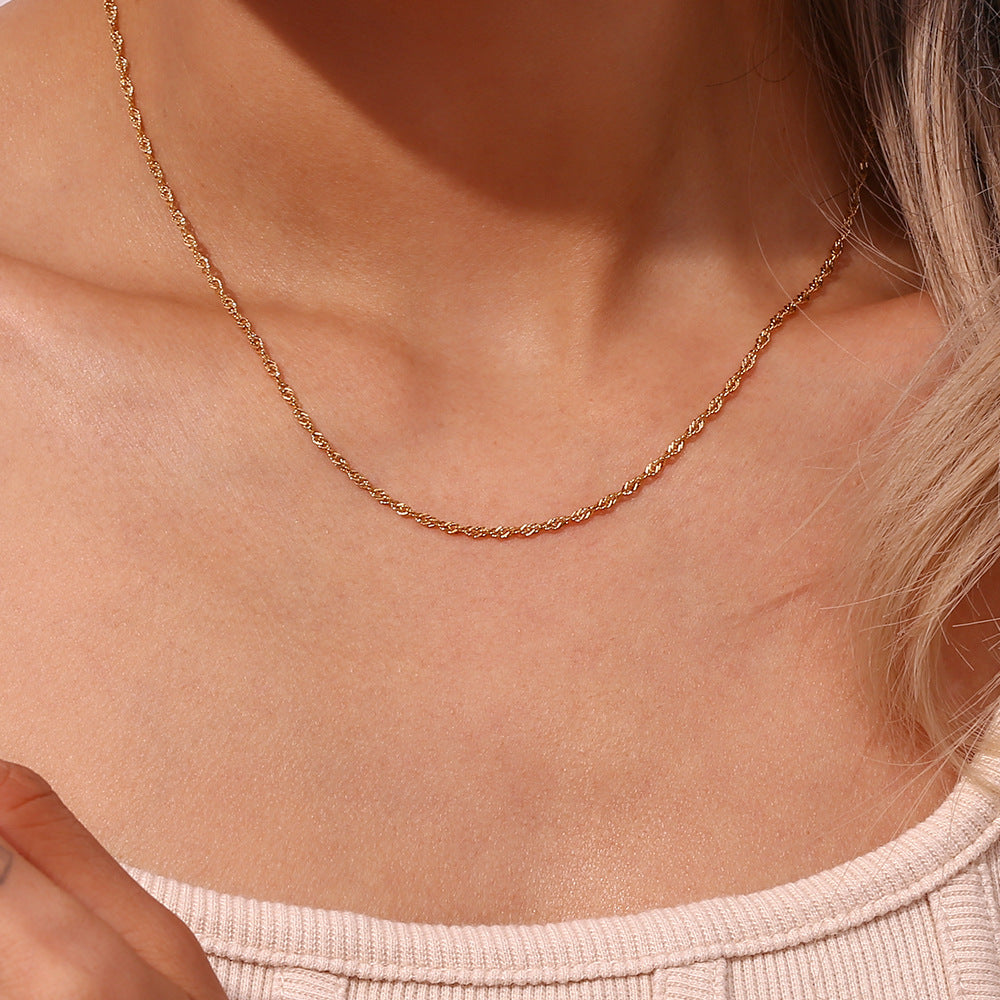 Adele Wave Chain Bracelet & Necklace — view 9