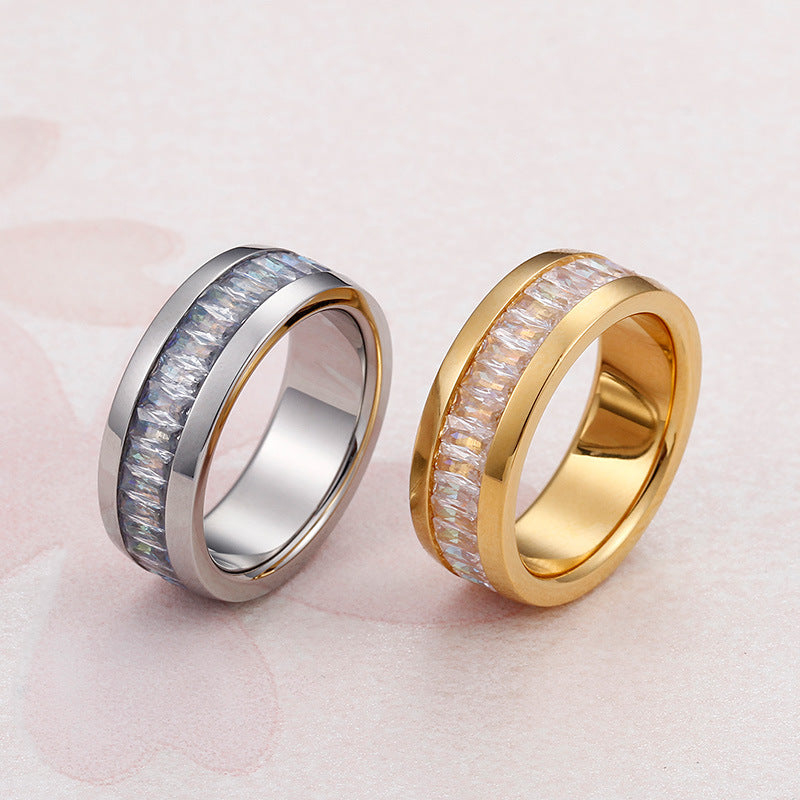 Lino Crystal Band Ring — view 2