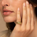 Tela Croissant Dome Ring — view 2