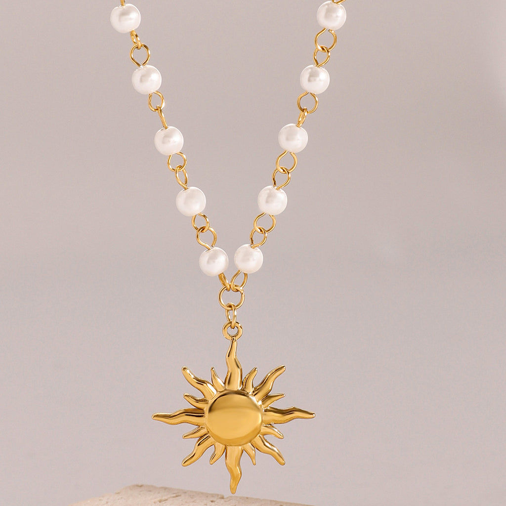Selene Pearl Drop Necklace — view 4