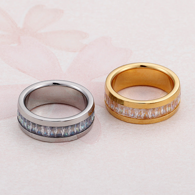 Lino Crystal Band Ring — view 4