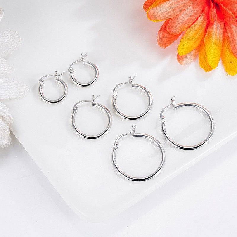 Nina Classic Hoop Earrings — view 2