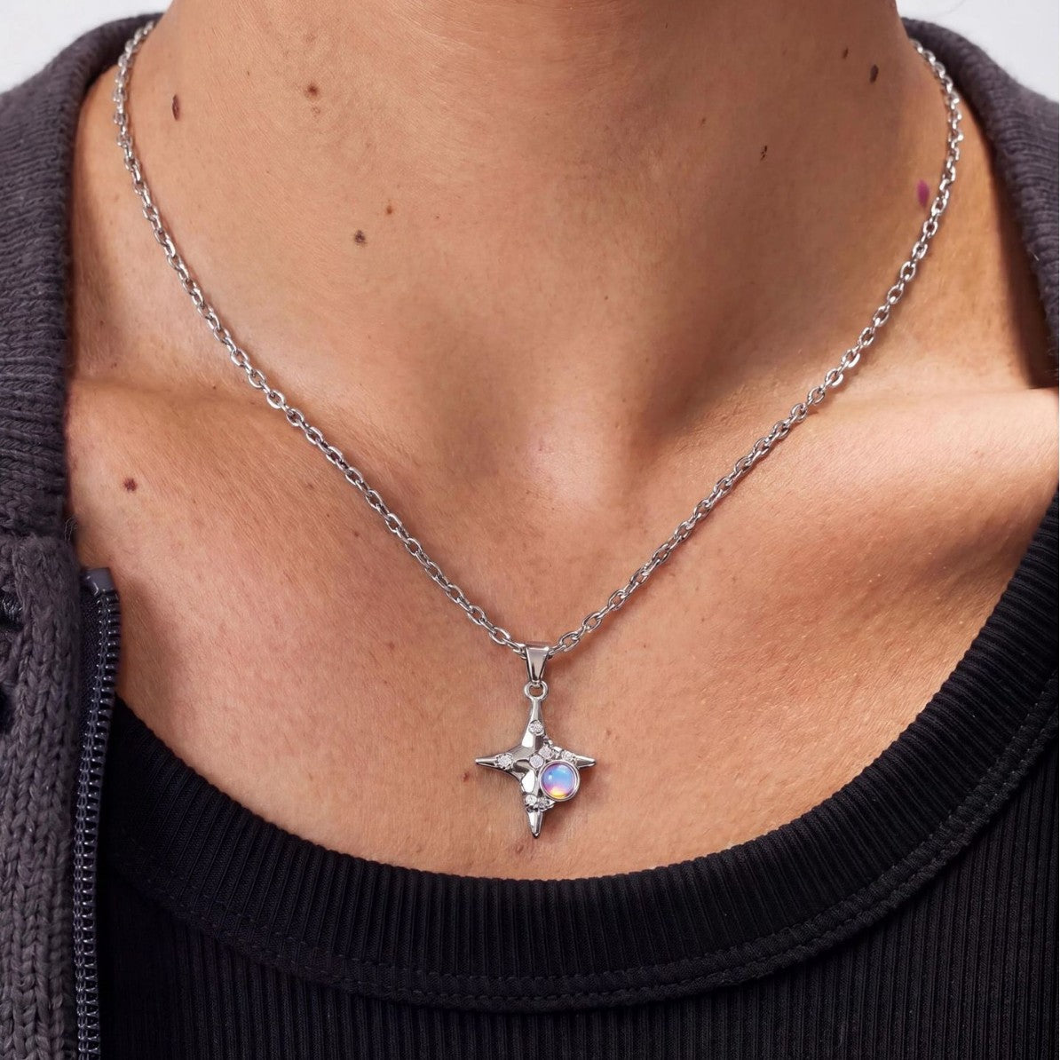 Astra Starburst Pendant Necklace — view 2