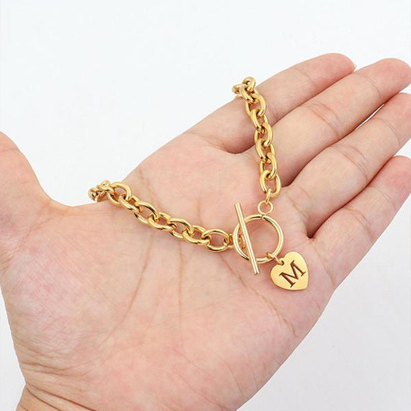 Noemi Initial Heart Necklace — view 7