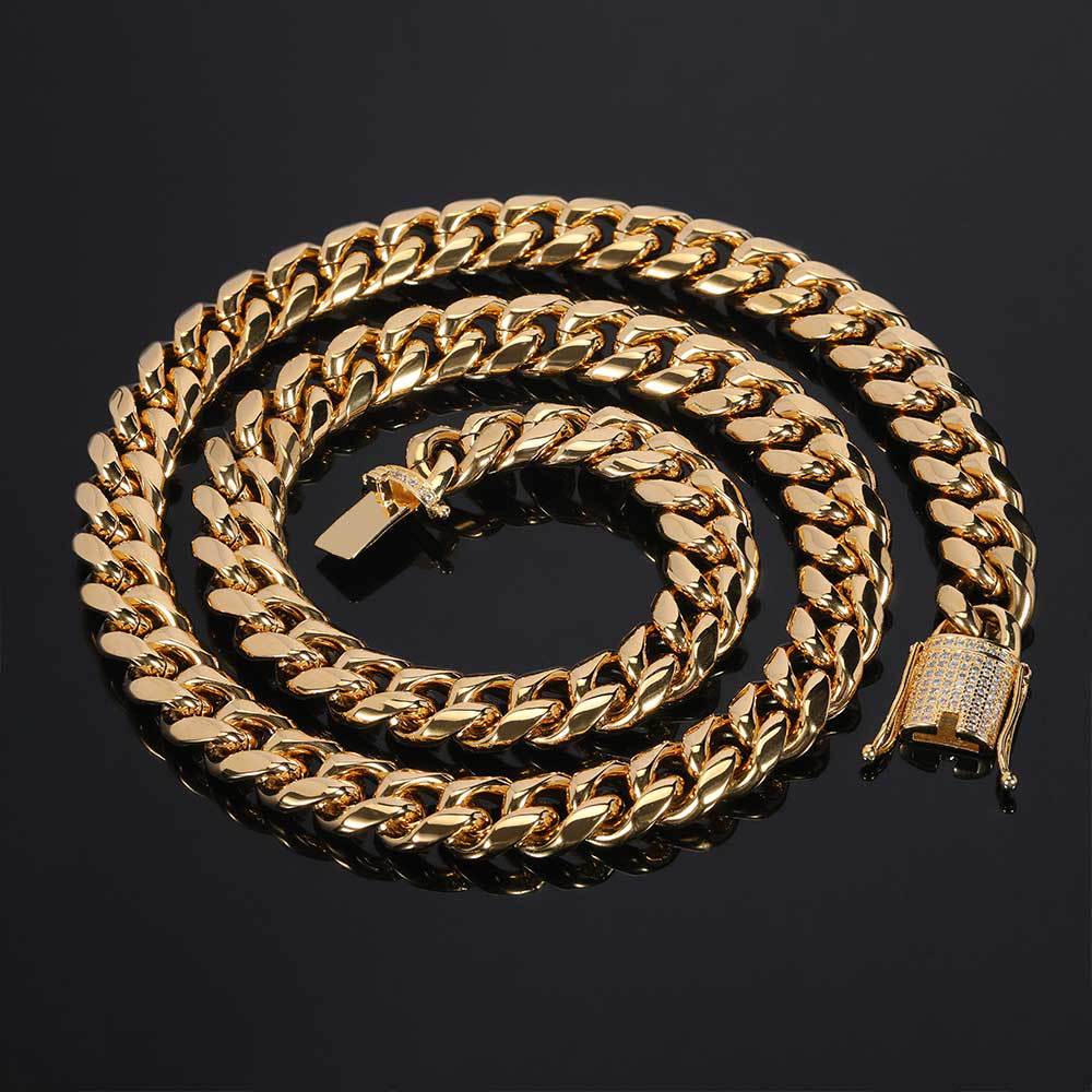 Gio Heavy Cuban Chain Necklace — view 5