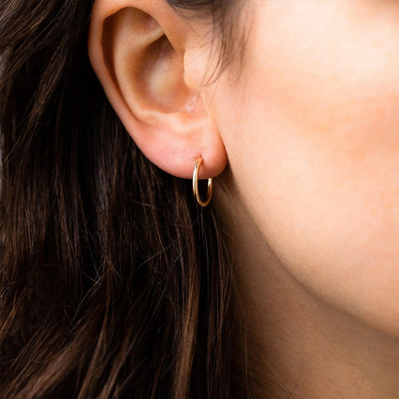 Pia Everyday Hoop Earrings — view 2