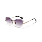 Faye Faceted Cat-Eye Sunglasses — view 6
