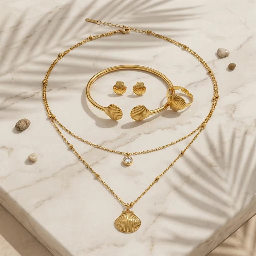 Conchiglia Shell Jewelry Set — view 2
