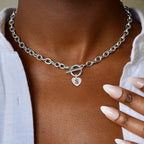 Noemi Initial Heart Necklace — view 2