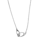 Luna Interlocking Circle Necklace — view 2