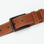 Ezra Retro Leather Belt — view 6