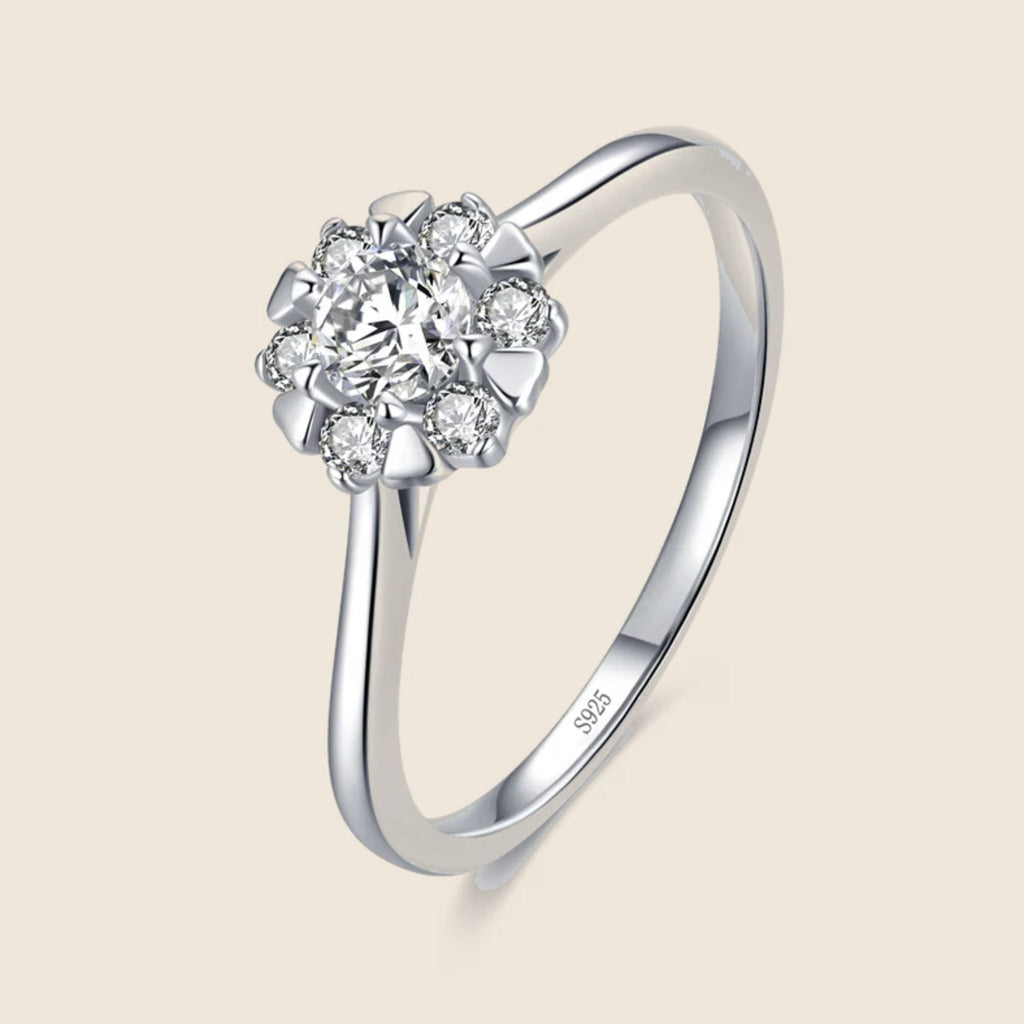 Blumen-Solitärring Aurora — Ansicht 1