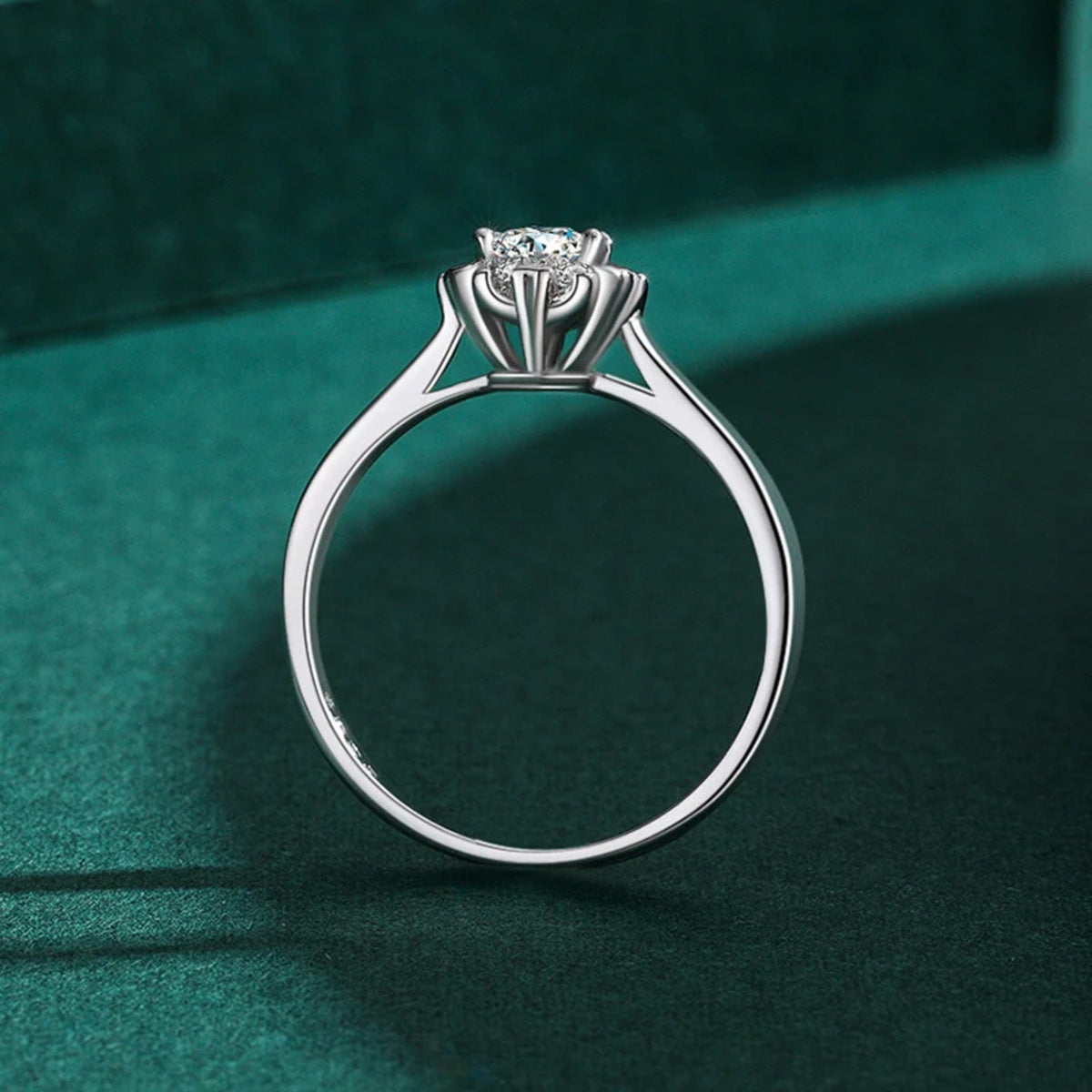 Blumen-Solitärring Aurora — Ansicht 3