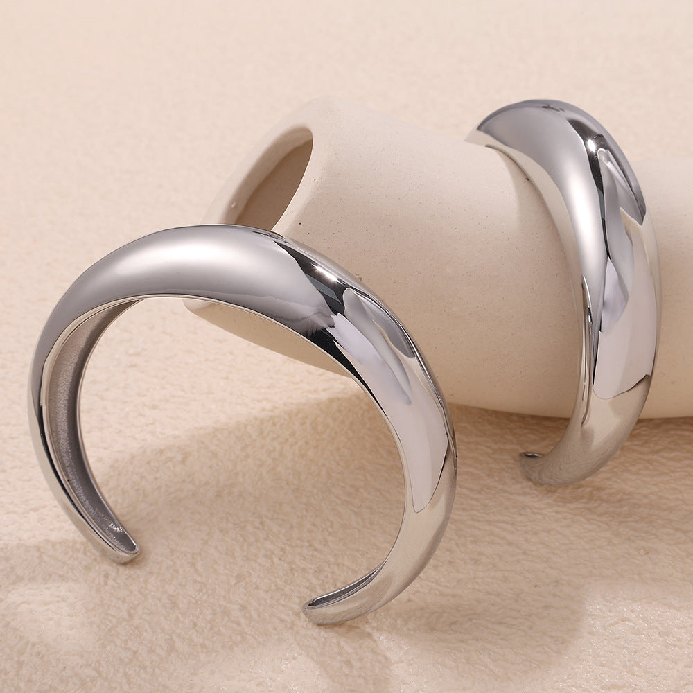 Zeno Chunky Open Cuff Bracelet — view 5