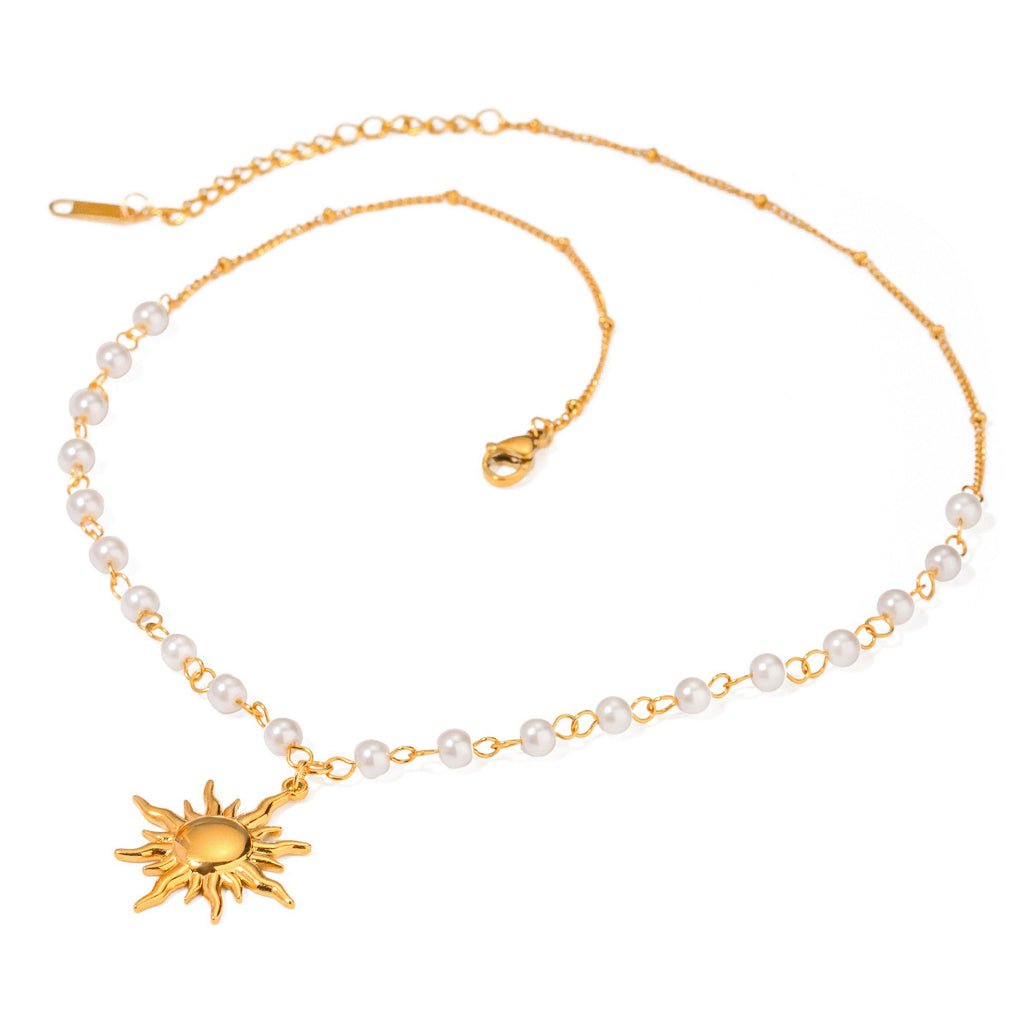 Selene Pearl Drop Necklace — view 5