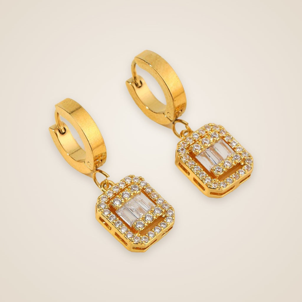 Bea Cube Drop Earrings — view 1