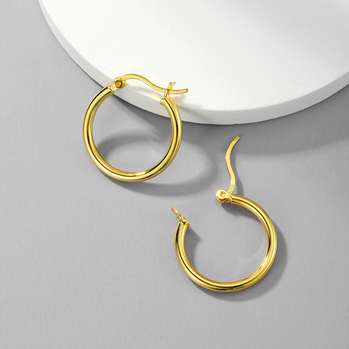 Nina Classic Hoop Earrings — view 1