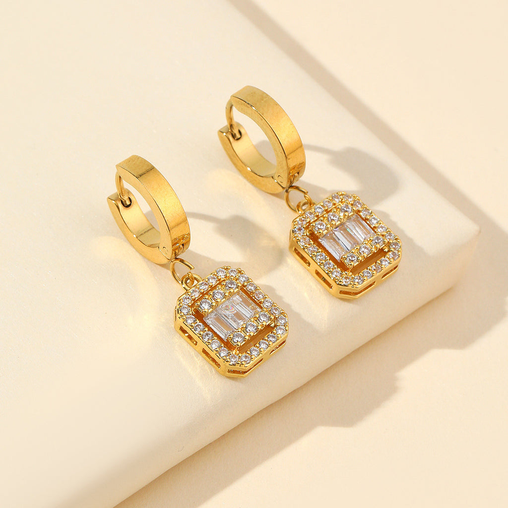 Bea Cube Drop Earrings — view 3