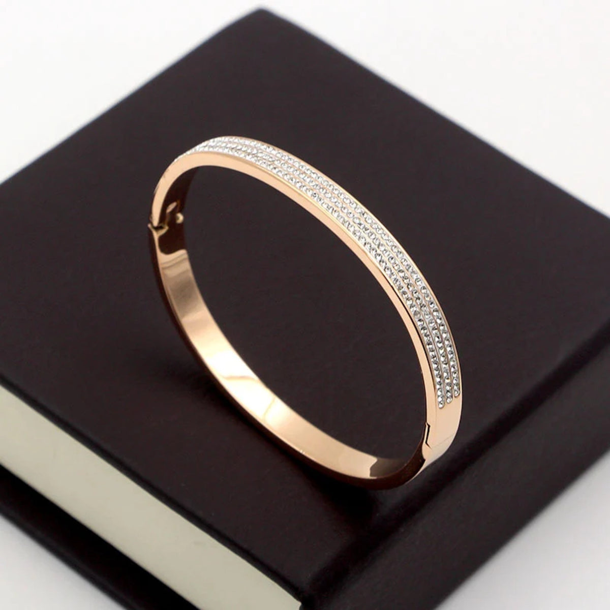 Camilla Three-Row Pavé Bangle — view 2