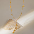 Elio Bead Tassel Necklace — view 4