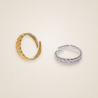Chiara Braided Open Ring — view 1