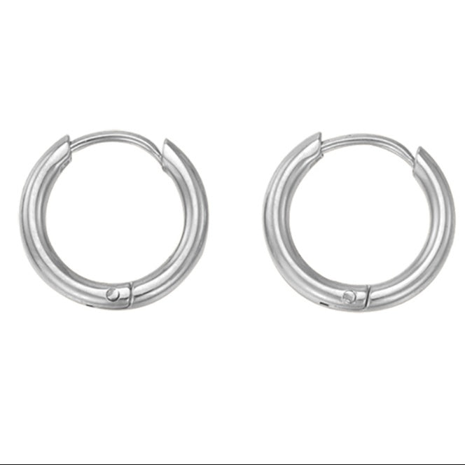 Pia Everyday Hoop Earrings — view 3
