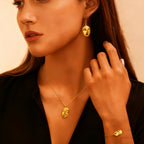 Musa Abstract Face Jewelry Set — view 2