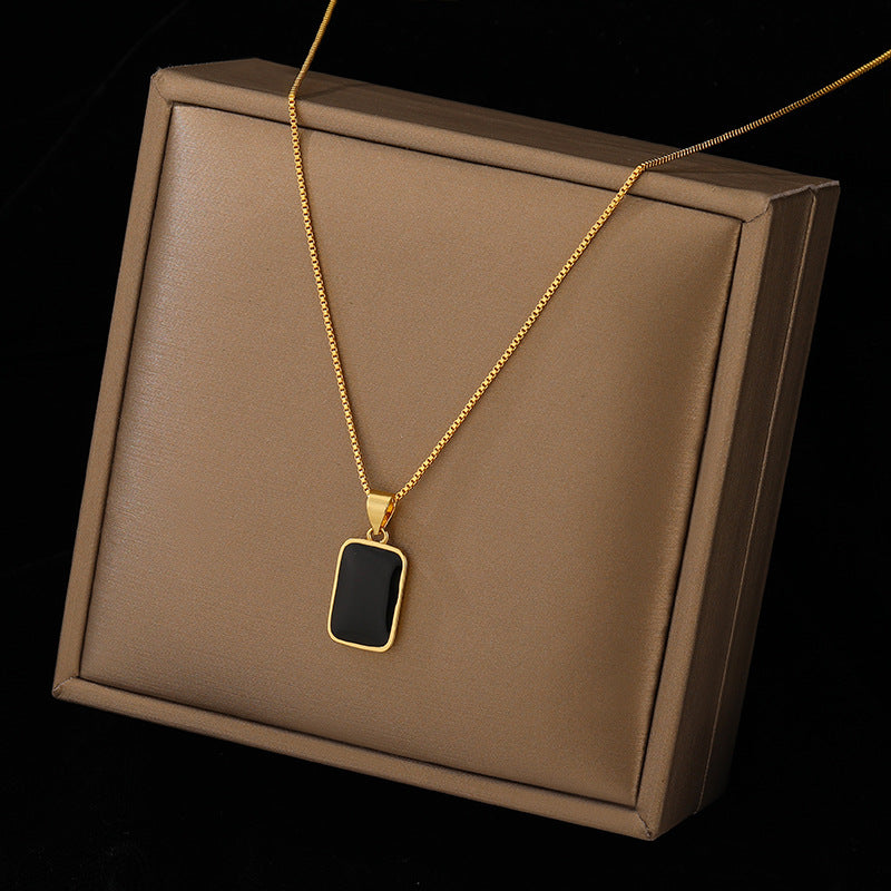 Titan Bar Pendant Necklace — view 3