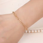 Elsa Oval Link Bracelet — view 2