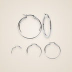 Dina Heart Hoop Earrings — view 5