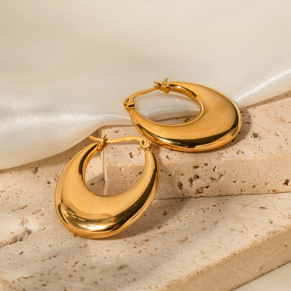 Greta U-Hoop Earrings — view 4