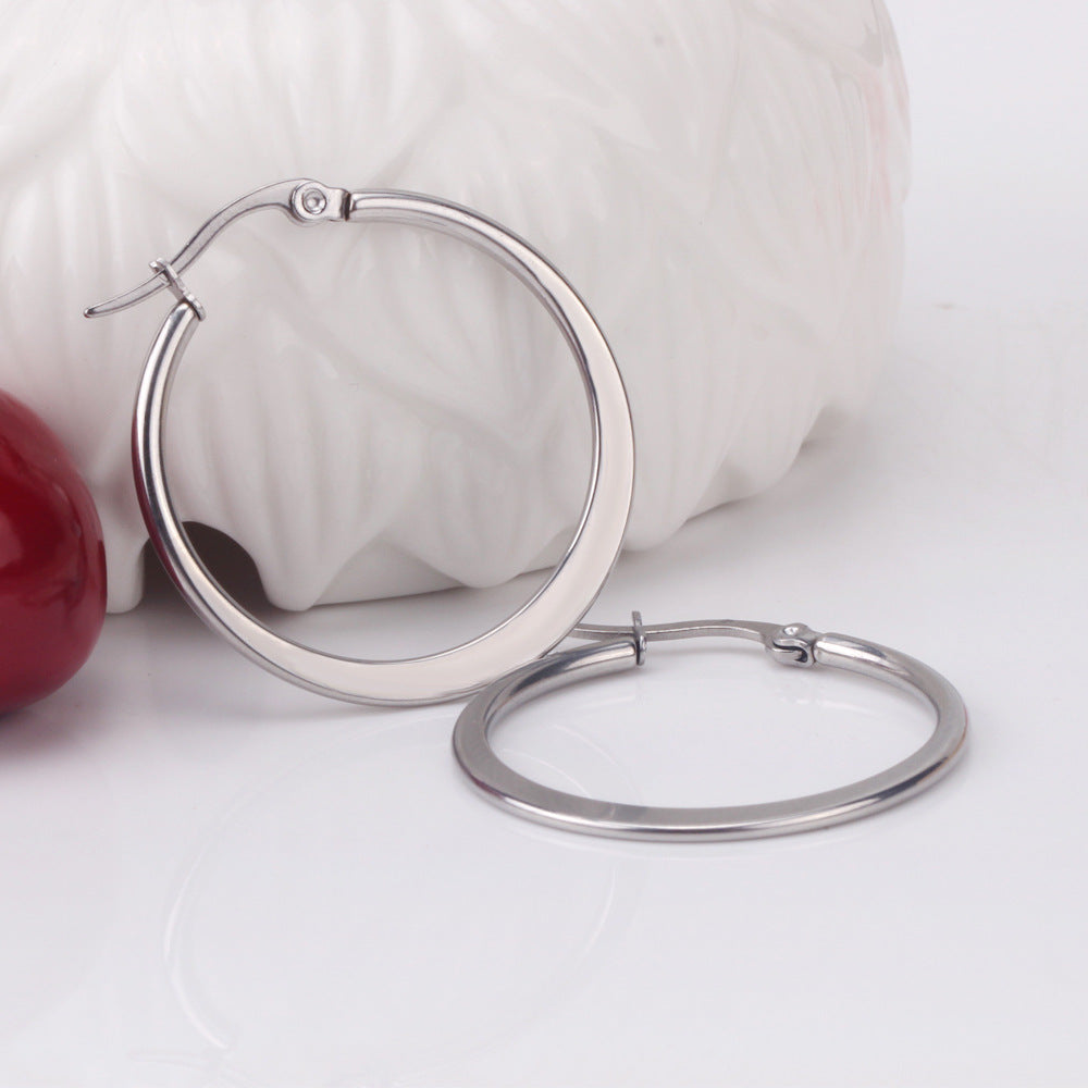 Dina Heart Hoop Earrings — view 3