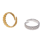 Chiara Braided Open Ring — view 4