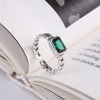 Mina Green Stone Ring — view 3