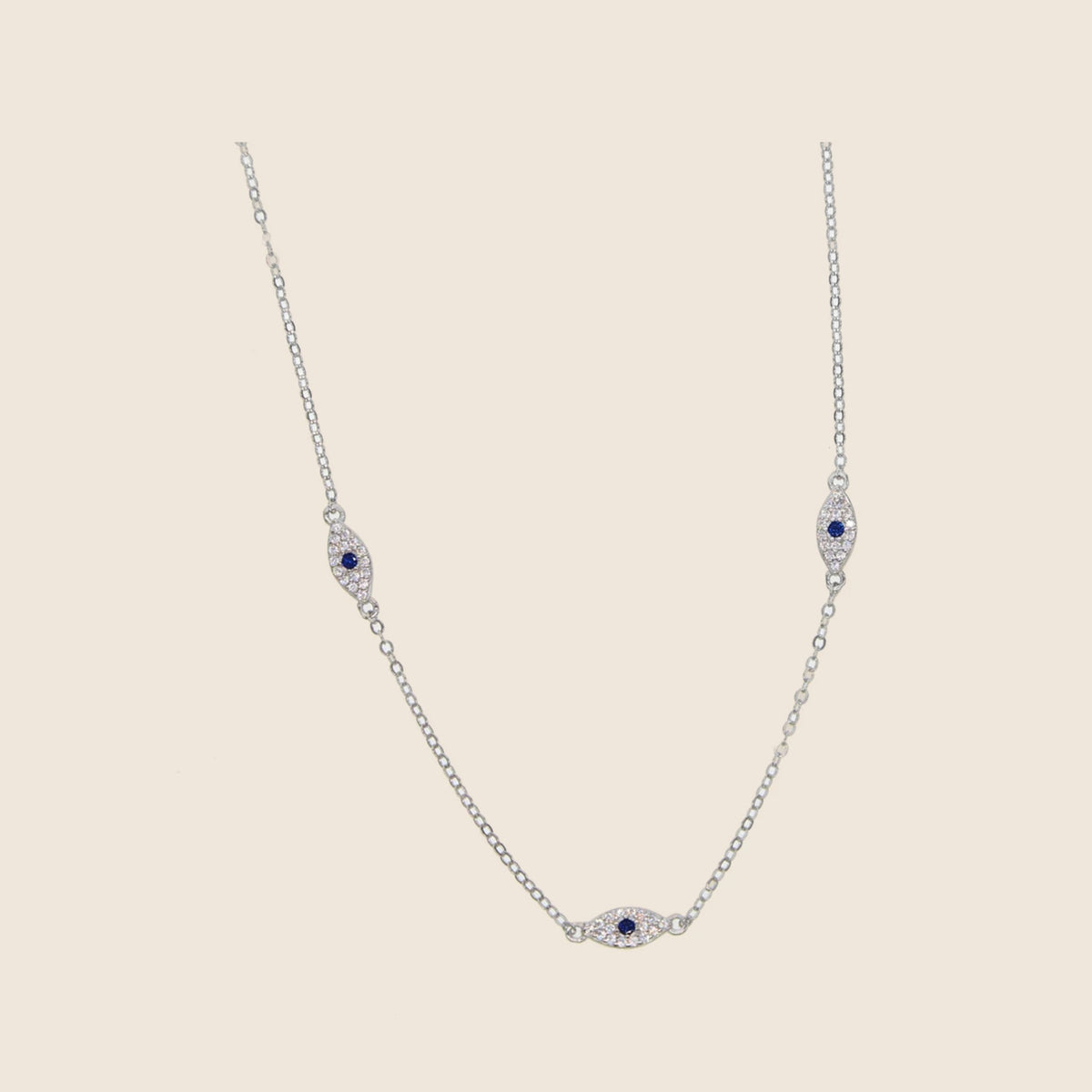 Collana tre occhi Eleni — vista 1