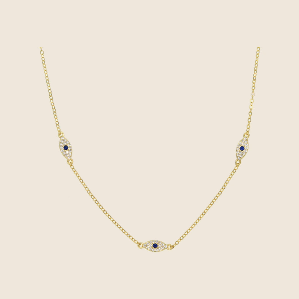 Collana tre occhi Eleni — vista 4