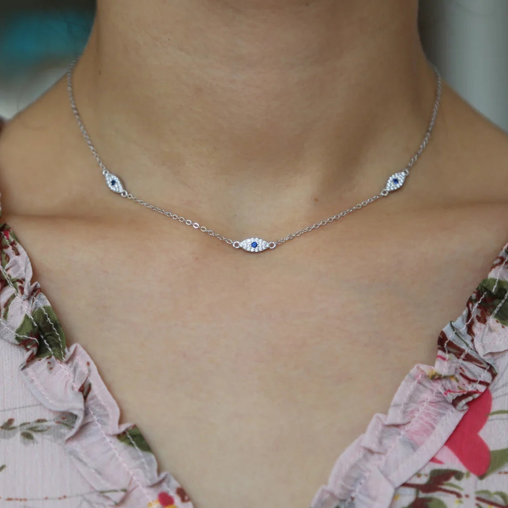 Collana tre occhi Eleni — vista 5