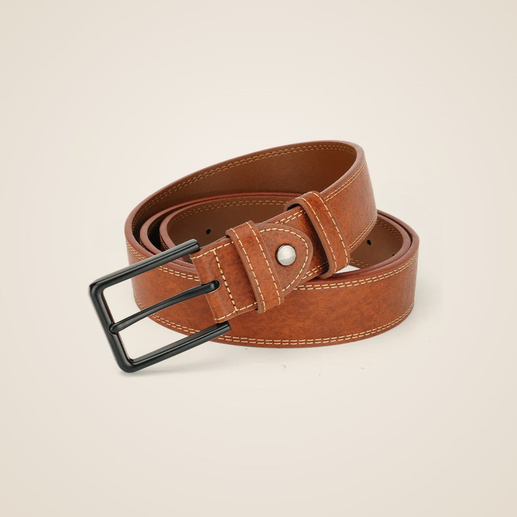 Ezra Retro Leather Belt