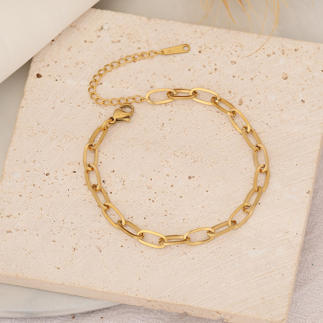 Paola Fine Chain Bracelet — view 4
