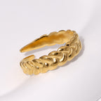Chiara Braided Open Ring — view 2