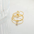 Etna Pavé Open Ring — view 4