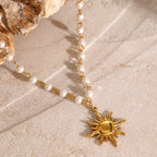 Selene Pearl Drop Necklace — view 6